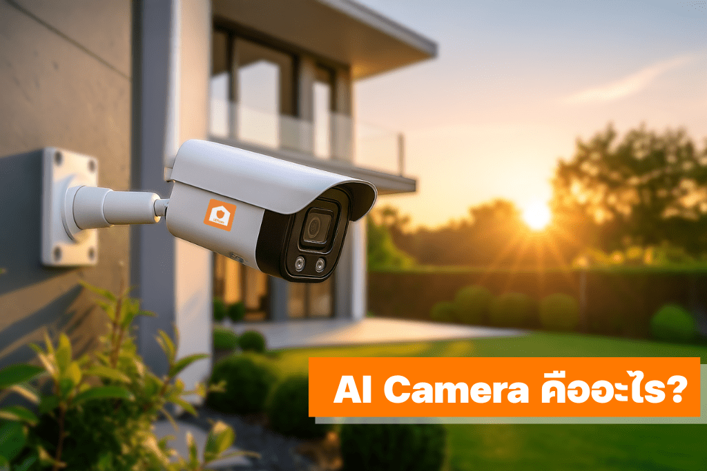 กล้องวงจรปิดติดตั้งภายนอกบ้าน ใช้ร่วมกับระบบสัญญาณกันขโมยเพื่อเพิ่มความปลอดภัย