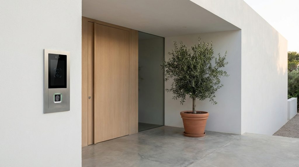 ระบบควบคุมการเข้าออกแบบสแกนลายนิ้วมือและใบหน้า