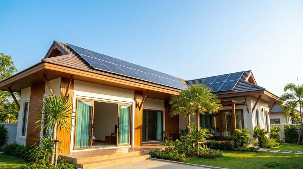 บ้านติดโซลาร์เพื่อลดค่าไฟและใช้พลังงานสะอาด