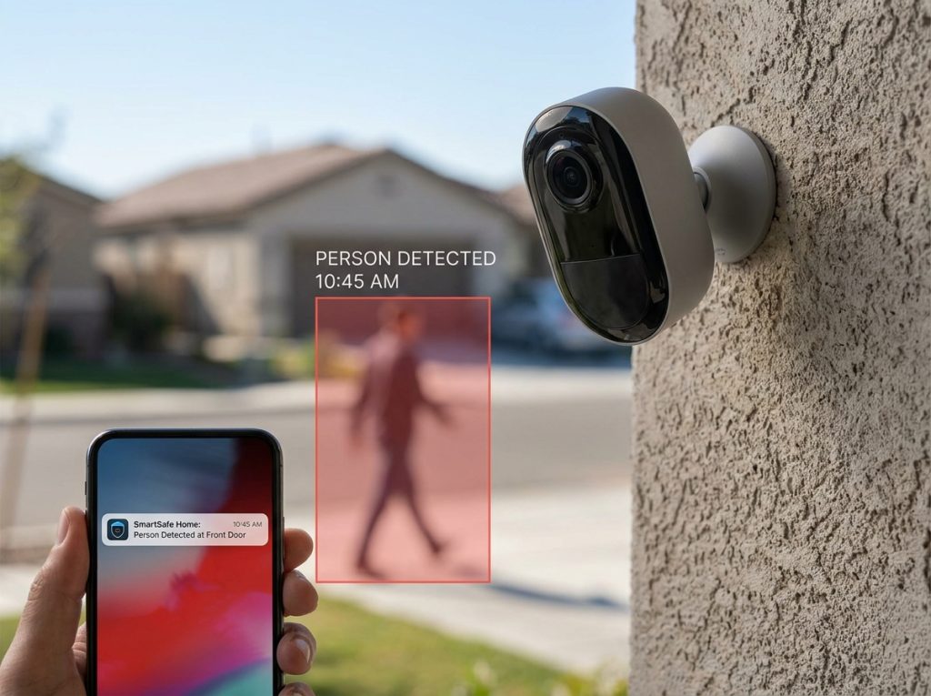 กล้อง AI ตรวจจับคนอัตโนมัติ ระบบกล้องวงจรปิดอัจฉริยะพร้อมแจ้งเตือนผ่านมือถือ