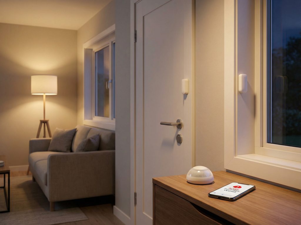 ระบบรักษาความปลอดภัยบ้านและคอนโดครบชุด กล้อง เซ็นเซอร์ และสัญญาณเตือนอัจฉริยะ พร้อมแจ้งเตือนผ่านมือถือ